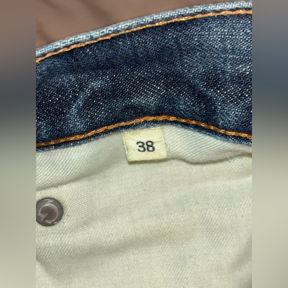 GUSTIN #75 Okayama Straight Jeans Mens Size 38 x 36 Japanese Selvedge Button Fly - Picture 13 of 13